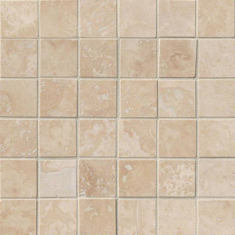 Ivory honed and filled travertine tiles