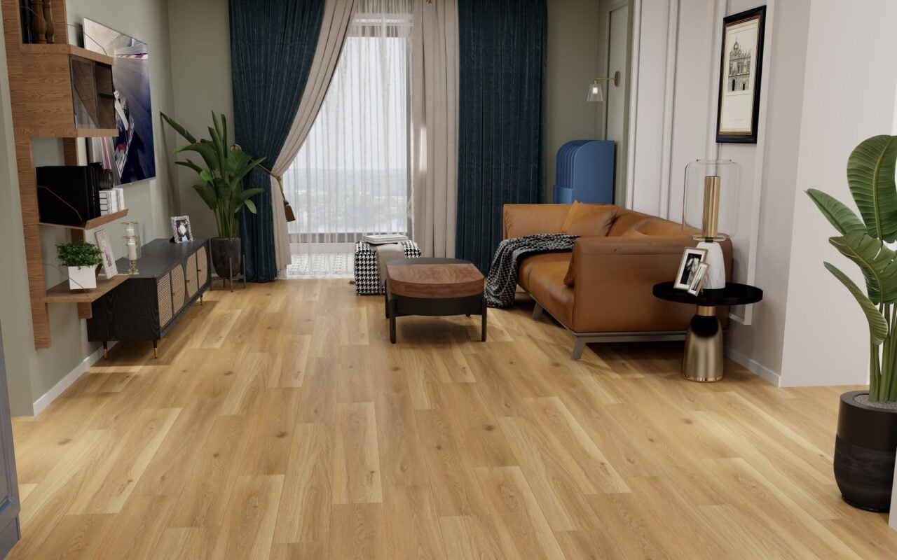 Lions Floor District Max Greenwich vinyl plank swatch, view 2
