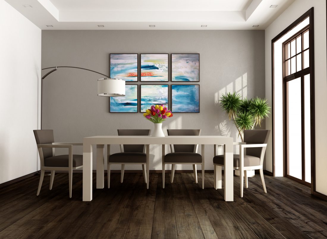 Johnson Hardwood English Pub Stout – maple engineered hardwood room scene