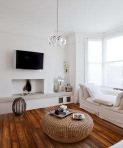 Johnson Hardwood English Pub Cognac – maple engineered hardwood room scene