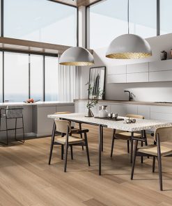 Johnson Hardwood Cellar House Charbono – SPC rigid core vinyl flooring room scene