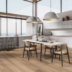 Johnson Hardwood Cellar House Charbono – SPC rigid core vinyl flooring room scene