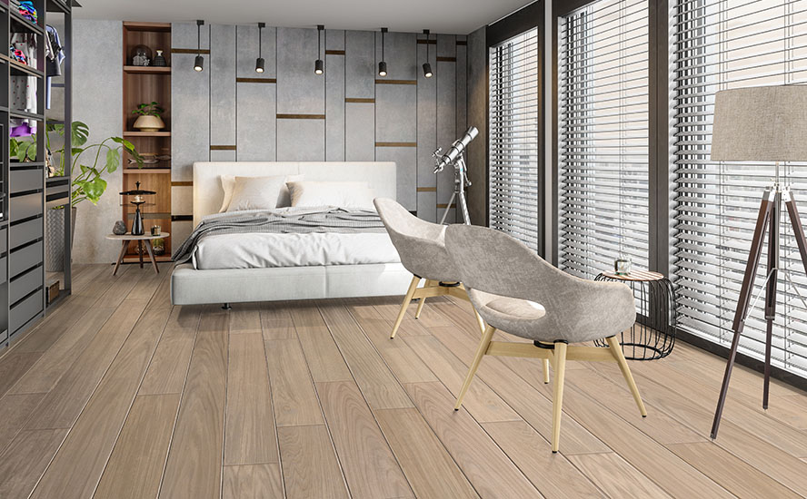 Johnson Hardwood Oak Grove Chestnut Premium – european white oak engineered hardwood room scene