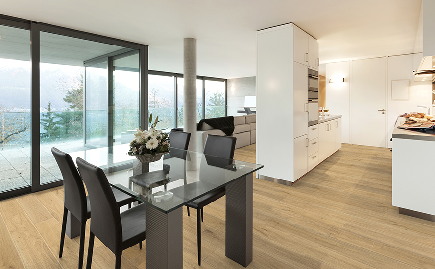 Johnson Hardwood Grand Chateau Valer – european white oak engineered hardwood room scene