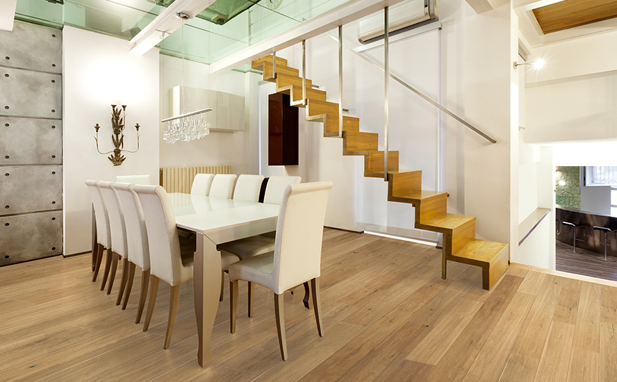 Johnson Hardwood Grand Chateau Chillon – european white oak engineered hardwood room scene