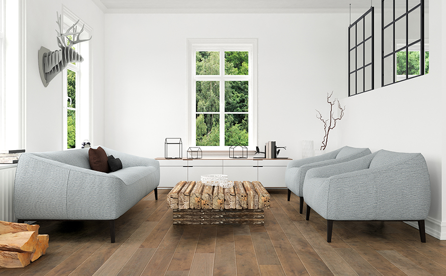 Johnson Hardwood Grand Chateau Aydon – european white oak engineered hardwood room scene