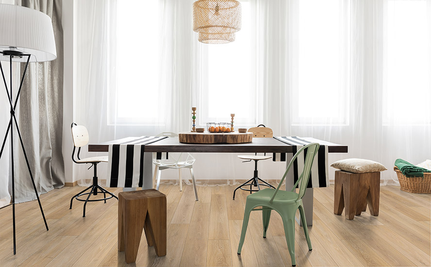 Johnson Hardwood Bella Vista Monza – water-resistant laminate flooring room scene