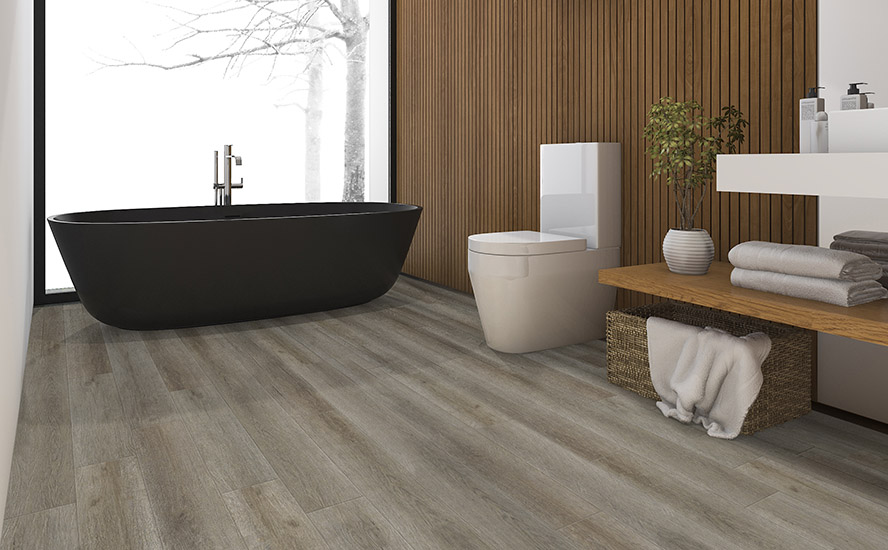 Johnson Hardwood Bella Vista Lorena – water-resistant laminate flooring room scene