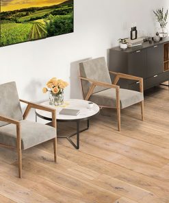 Johnson Hardwood Canyon Ridge Moonstone – hickory engineered hardwood room scene
