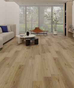 Johnson Hardwood Vortis Cascade Columbia – glue-down luxury vinyl plank room scene