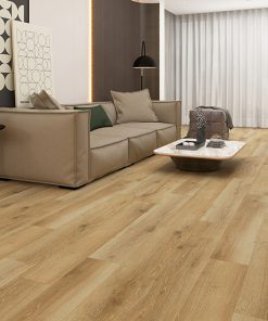 Johnson Hardwood Vortis Cascade Jasper – glue-down luxury vinyl plank room scene