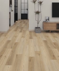 Johnson Hardwood Vortis Cascade Mackenzie – glue-down luxury vinyl plank room scene