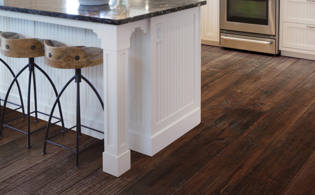 Johnson Hardwood English Pub Brandy Wine – maple engineered hardwood room scene