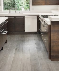 Johnson Hardwood English Pub Moonshine – maple engineered hardwood room scene