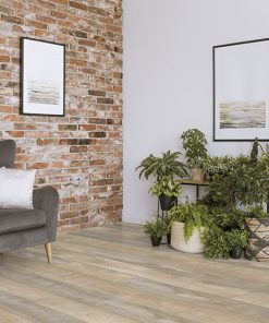 Johnson Hardwood Olde Tavern Wassail – water-resistant laminate flooring room scene