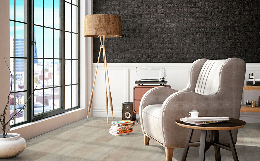 Johnson Hardwood Olde Tavern Hemingway – water-resistant laminate flooring room scene