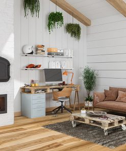 Johnson Hardwood Olympus Athena – hickory engineered hardwood room scene