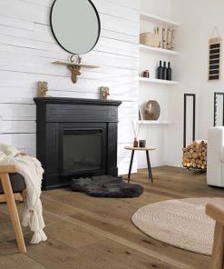 Johnson Hardwood Olympus Apollo – hickory engineered hardwood room scene
