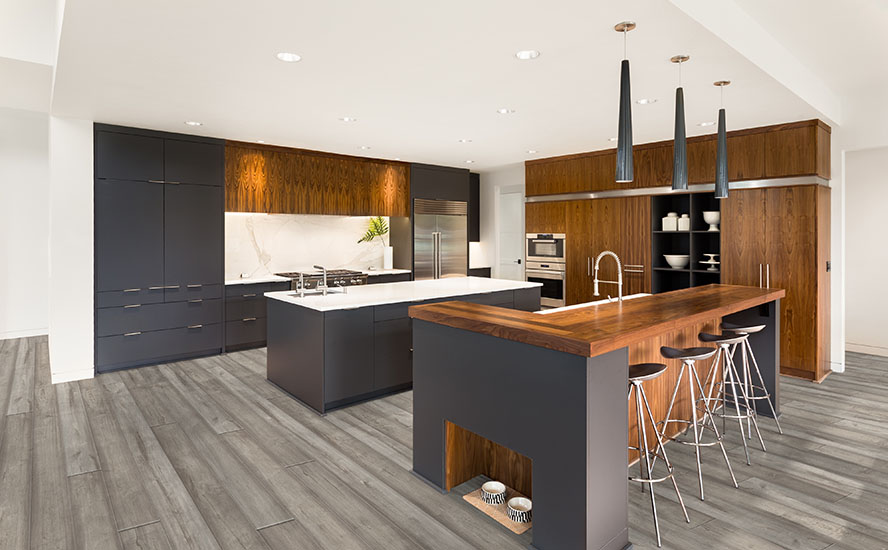 Johnson Hardwood Public House Southside – SPC rigid core vinyl flooring room scene