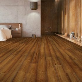 Johnson Hardwood Public House Whiskey Sour – SPC rigid core vinyl flooring room scene