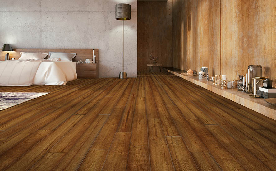 Johnson Hardwood Public House Whiskey Sour – SPC rigid core vinyl flooring room scene