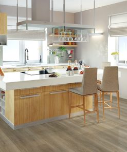 Johnson Hardwood Skyview Morning Fog – SPC rigid core vinyl flooring room scene