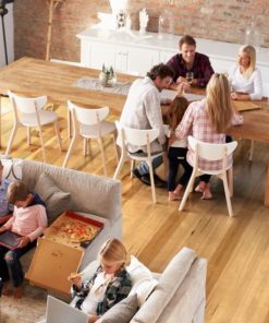 Johnson Hardwood Tuscan Casentino – hickory engineered hardwood room scene