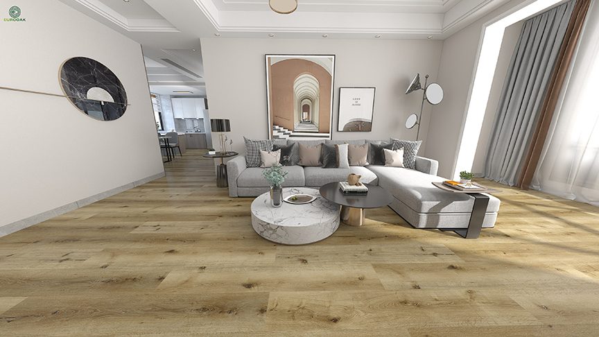 Waterproof vinyl plank flooring installation