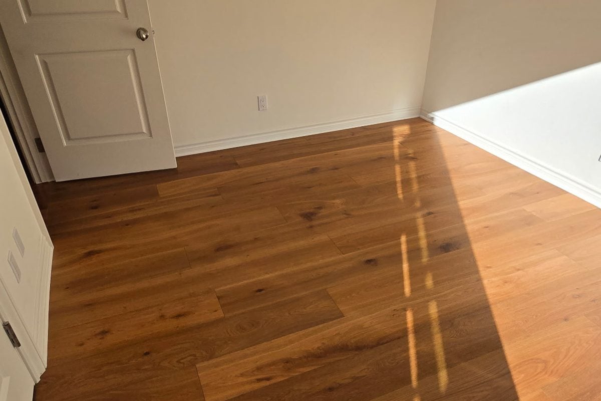 California Classics Aegean French oak engineered hardwood installed in a Woodland Hills home