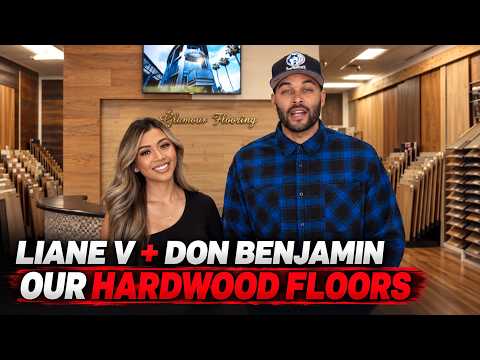 Liane V & Don Benjamin Tour Glamour Flooring | Our Hardwood Flooring Clients in Woodland Hills Store, Glamour Flooring
